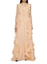 首图 - 点击放大 - ULLA JOHNSON - Florella Sleeveless Ruffled Silk Gown