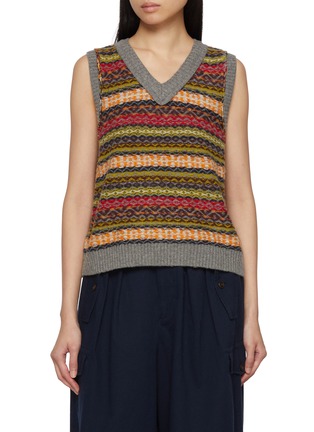 首图 - 点击放大 - FAFAMOON - Reversible Fair Isle Knit Vest