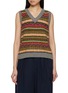 首图 - 点击放大 - FAFAMOON - Reversible Fair Isle Knit Vest