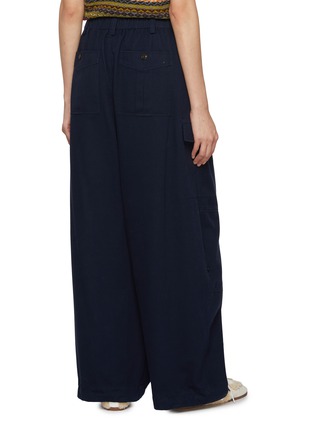 背面 - 点击放大 - FAFAMOON - Elasticated Drawstring Waistband Washed Work Pants