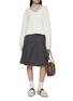模特儿示范图 - 点击放大 - FAFAMOON - Long Sleeve Scarf Top