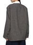 背面 - 点击放大 - FAFAMOON - Triangle Stitch Contrast Lapel Wide Shoulder Blazer
