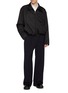 模特儿示范图 - 点击放大 - PRADA - Triangle Logo Zip Up Shirt Jacket