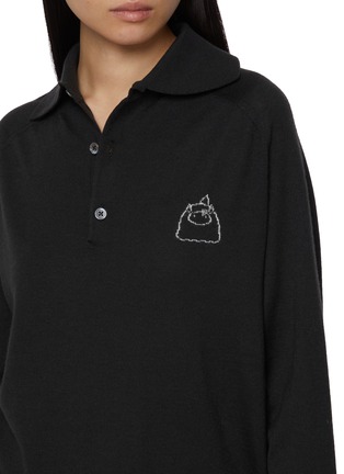  - BAZ & FRIENDS - X DREYDEN 羊毛 GRUMPY MINI 图案针织 POLO 衫