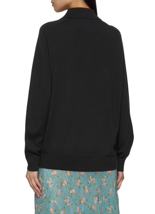 背面 - 点击放大 - BAZ & FRIENDS - X DREYDEN 羊毛 GRUMPY MINI 图案针织 POLO 衫