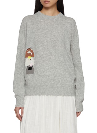 首图 - 点击放大 首图 - 点击放大 - BAZ & FRIENDS - X DREYDEN 混羊毛 MINI MONSTER CREW 图案针织衫