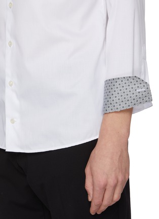  - ETON - Medallion Effect Cut Away Collar Shirt