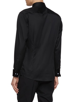 背面 - 点击放大 - ETON - Pleated Bib Front Cotton Shirt