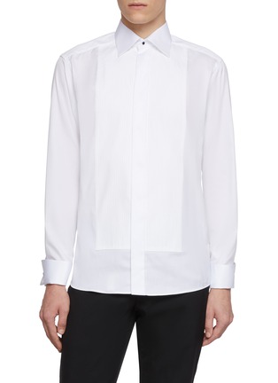 首图 - 点击放大 - ETON - Pleated Bib Front Cut Away Collar Shirt