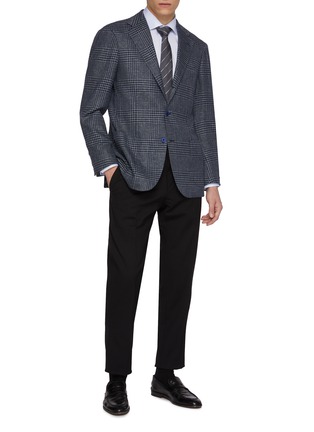 模特儿示范图 - 点击放大 - ETON - Fine Striped Cut Away Collar Shirt