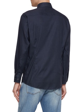 背面 - 点击放大 - ETON - Slim Fit Cutaway Collar Micro Check Shirt