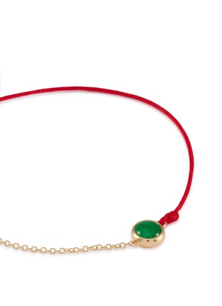 细节 - 点击放大 - LC COLLECTION LABEL - 18K Gold Cabochon Jadeite Thread Bracelet — Small