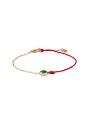 首图 - 点击放大 - LC COLLECTION LABEL - 18K Gold Cabochon Jadeite Thread Bracelet — Small