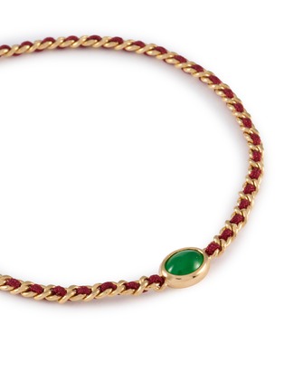 细节 - 点击放大 - LC COLLECTION LABEL - 18K Gold Jadeite Thread Bracelet