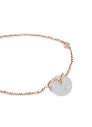 细节 - 点击放大 - LC COLLECTION LABEL - 18K Rose Gold Diamond Jadeite Bracelet