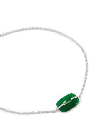 细节 - 点击放大 - LC COLLECTION LABEL - 18K White Gold Jadeite Bracelet