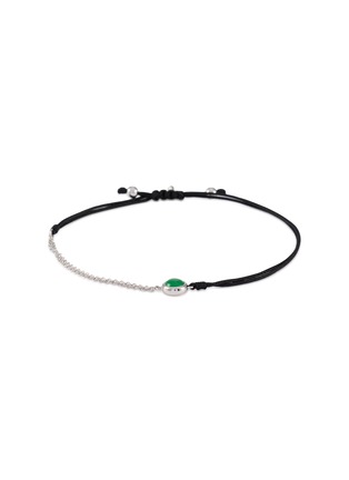 首图 - 点击放大 - LC COLLECTION LABEL - 18K White Gold Cabochon Jadeite Thread Bracelet — Medium