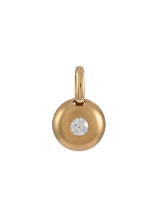 细节 - 点击放大 - LC COLLECTION LABEL - 18K Gold Diamond Cabochon Jadeite Charm