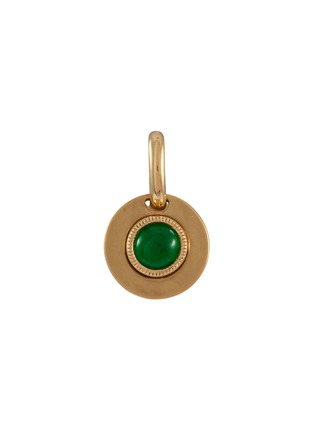 首图 - 点击放大 - LC COLLECTION LABEL - 18K Gold Diamond Cabochon Jadeite Charm
