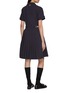 背面 - 点击放大 - THOM BROWNE - Notch lapel Pleated Wrinkle Free Cotton Suiting Dress