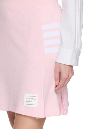  - THOM BROWNE - 肌理四重条纹迷你半身裙