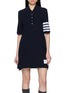 首图 - 点击放大 - THOM BROWNE - 4-Bar Textured Piqué Polo Dress