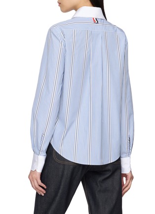 背面 - 点击放大 - THOM BROWNE - Striped Bow Tie Shirt