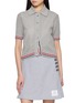 首图 - 点击放大 - THOM BROWNE - 镂空 POLO 领针织开衫