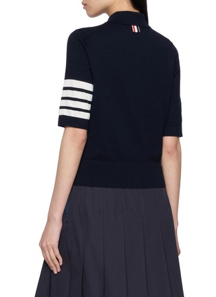 背面 - 点击放大 - THOM BROWNE - 刺绣饰纯棉 POLO 衫