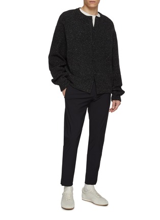 模特儿示范图 - 点击放大 - PT TORINO - Epsilon Zippered Hem Kinetic Stretch Jersey Pants