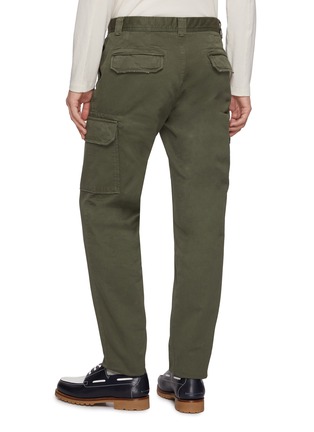 背面 - 点击放大 - INCOTEX - Garment Dyed Tapered Cotton Cargo Pants