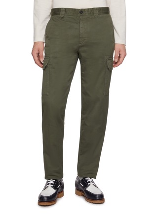 首图 - 点击放大 首图 - 点击放大 - INCOTEX - Garment Dyed Tapered Cotton Cargo Pants