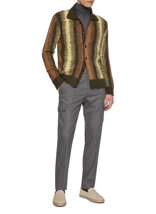 模特儿示范图 - 点击放大 - INCOTEX - Flannel Cargo Pants