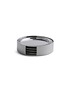 首图 –点击放大 首图 –点击放大 - ANNA NEW YORK - Striations Coasters in Holder Set of 4 — Silver
