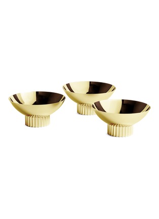 首图 –点击放大 首图 –点击放大 - ANNA NEW YORK - Striations Trio Bowl Set — Gold