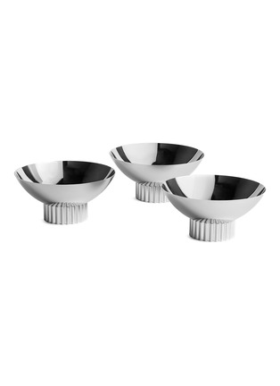 首图 –点击放大 首图 –点击放大 - ANNA NEW YORK - Striations Trio Bowl Set — Silver