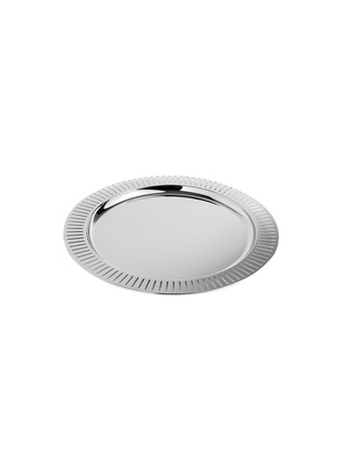 首图 –点击放大 - ANNA NEW YORK - Striations Round Serving Tray — Silver