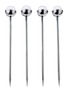 首图 –点击放大 首图 –点击放大 - ANNA NEW YORK - Hospitality Crystal Embellished Cocktail Picks Set of 4 — Silver
