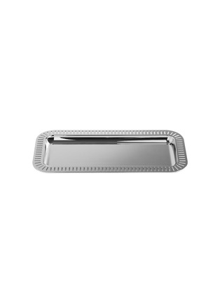 首图 –点击放大 首图 –点击放大 - ANNA NEW YORK - Striations Small Rectangle Serving Tray— Silver