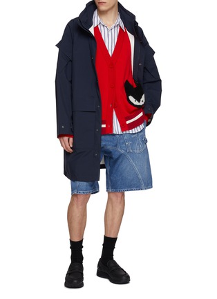 细节 - 点击放大 - BAZ & FRIENDS - X CYNTHIA & XIAO 羊毛 ROX 图案针织开衫