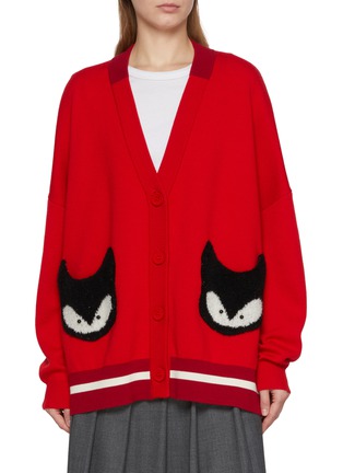 首图 - 点击放大 首图 - 点击放大 - BAZ & FRIENDS - X CYNTHIA & XIAO 羊毛 ROX 图案针织开衫