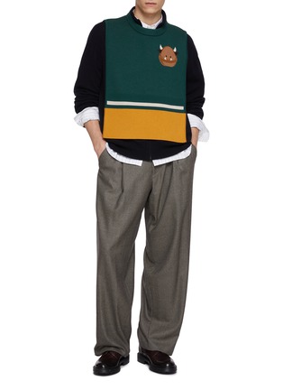 细节 - 点击放大 - BAZ & FRIENDS - X CYNTHIA & XIAO 羊毛 MAX 图案针织套头背心