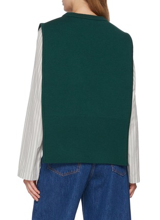 背面 - 点击放大 - BAZ & FRIENDS - X CYNTHIA & XIAO 羊毛 MAX 图案针织套头背心