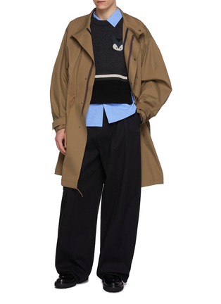 细节 - 点击放大 - BAZ & FRIENDS - X CYNTHIA & XIAO 羊毛 ROX 图案针织套头背心