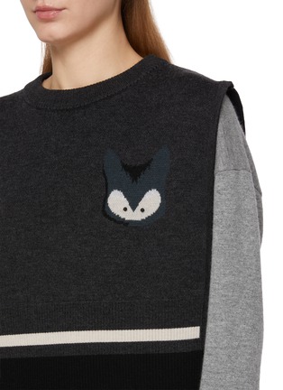  - BAZ & FRIENDS - X CYNTHIA & XIAO 羊毛 ROX 图案针织套头背心