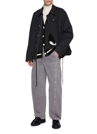 细节 - 点击放大 - BAZ & FRIENDS - X CYNTHIA & XIAO 羊毛 ROX 图案针织开衫