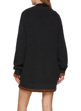 背面 - 点击放大 - BAZ & FRIENDS - X CYNTHIA & XIAO 羊毛迷你怪兽缀饰针织开衫