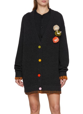 首图 - 点击放大 首图 - 点击放大 - BAZ & FRIENDS - X CYNTHIA & XIAO 羊毛迷你怪兽缀饰针织开衫