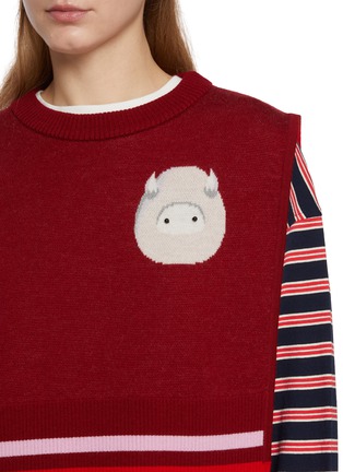  - BAZ & FRIENDS - X CYNTHIA & XIAO 羊毛 BAZ 图案针织套头背心