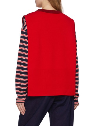 背面 - 点击放大 - BAZ & FRIENDS - X CYNTHIA & XIAO 羊毛 BAZ 图案针织套头背心